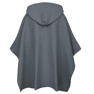 Women’s Hooded Pullover Sweater Knitted Poncho